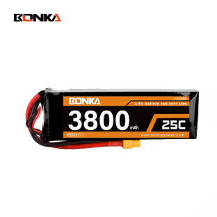 BONKA 3800mAh 25C 3S LiFe Battery